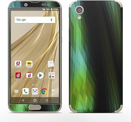 Amazon Igsticker Aquos Sense2 Sh 01l 専用スキンシール Shv43 各対応 全面スキンシール フル 背面 側面 正面 液晶 ステッカー 保護シール スマホ スマートフォン 木目 模様 緑 スキンシール 通販