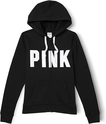 Miniatura 4 de Victoria's Secret Sudadera con cremallera completa con logotipo rosa para mujer (XS-XXL)