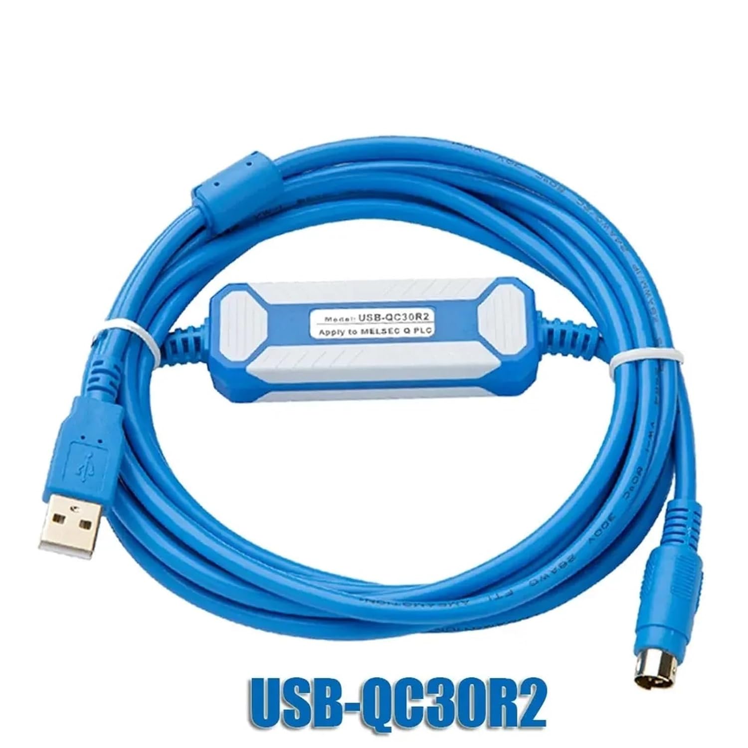 USB-QC30R2+ Suitable for Q Series Programming Cable Data Download Communication Optical Isolation Type(Gold Plated Version)