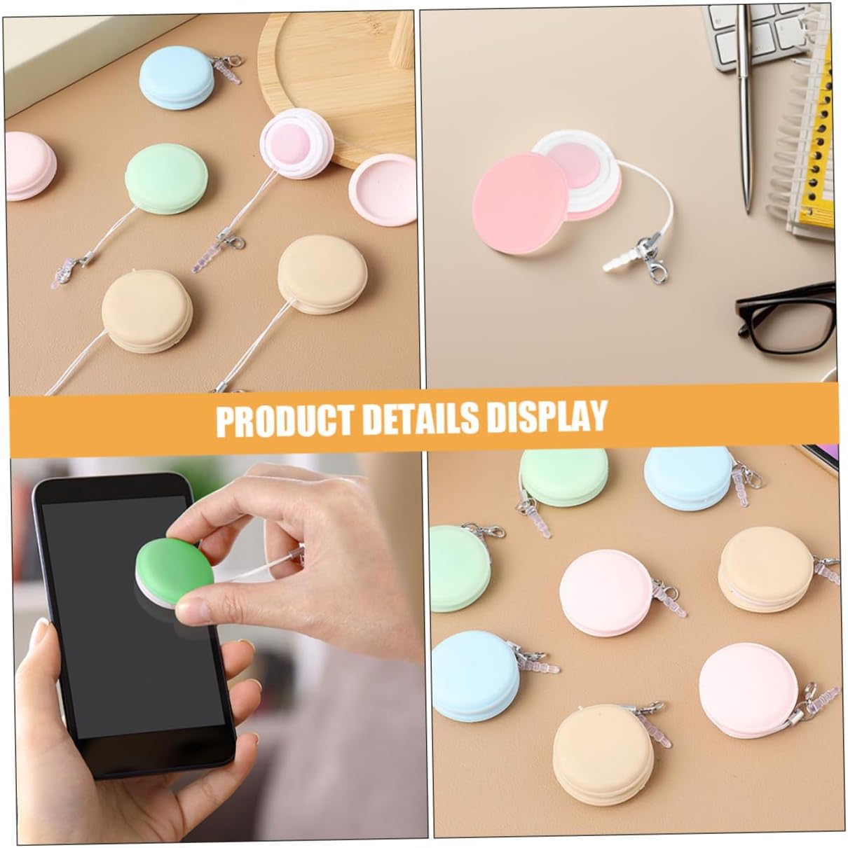 12pcs Portable Phone Screen Cleaners Cute Multifunctional Cleaning Pendants for Glasses Lenses and Electronic Devices Removes Fingerprints and Smudges