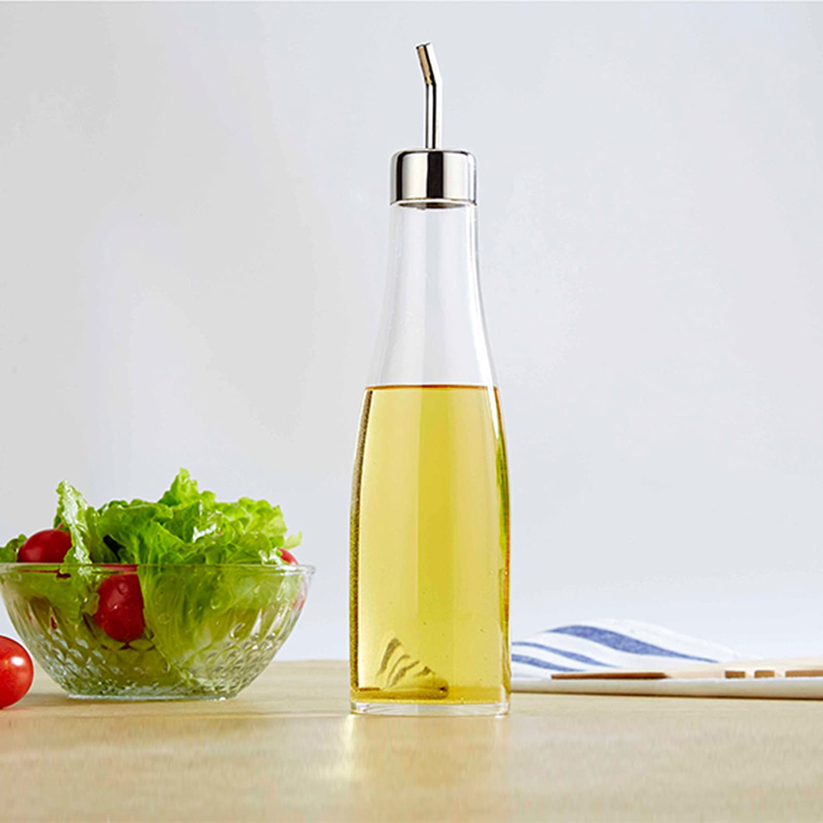 Dispenser Olio E Aceto 310ml | Bottiglia Anti-Goccia In Acrilico | Per Cucina E Ristorante - Foto 7