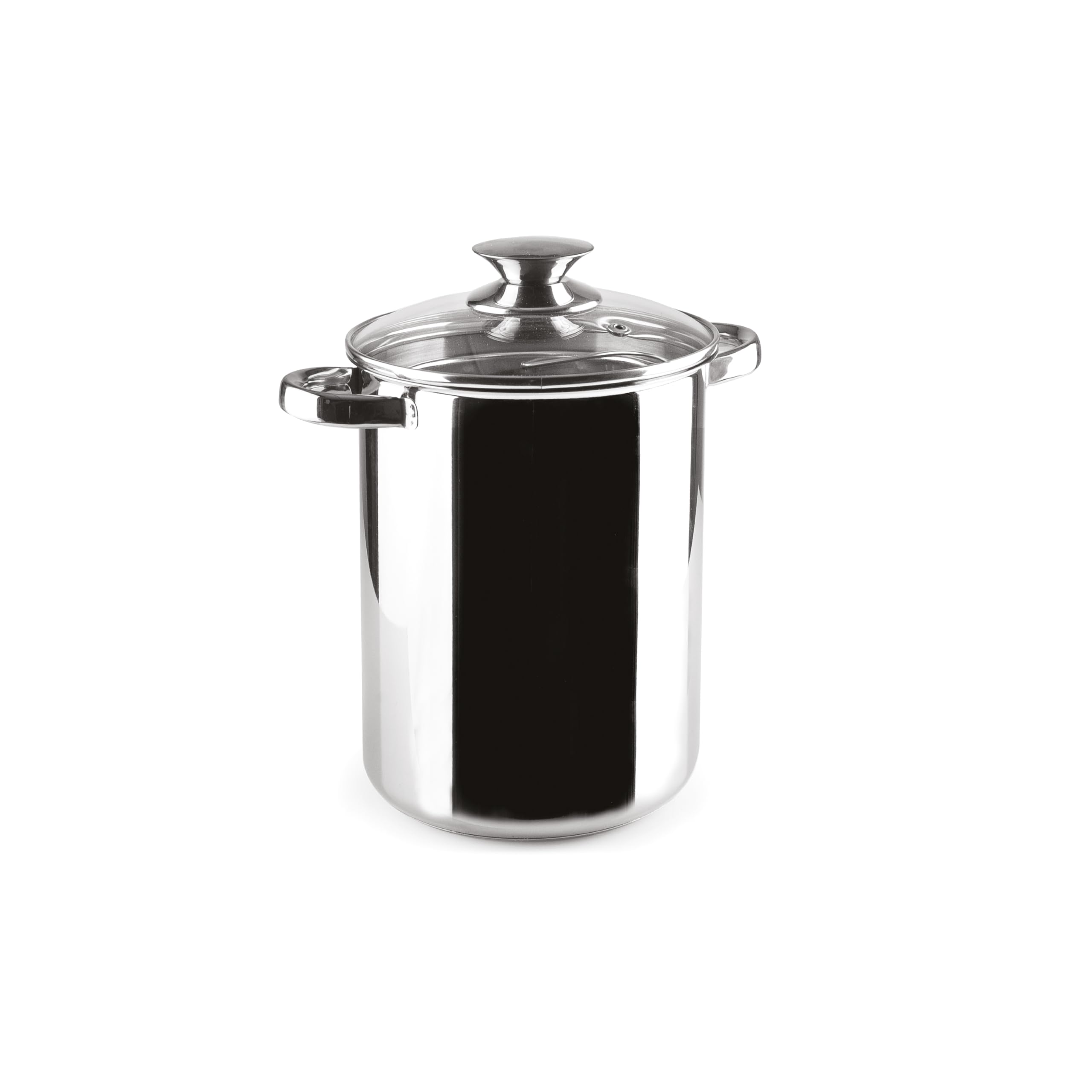 IBILI Oslo Tall Asparagus Pot, 16 cm, Stainless Steel, Suitable for Induction Hobs