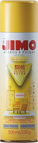 JIMO Combate Acaros Pulgas Carrapatos Interrompe Crescimento Sem Fragrancia Aerossol 300ml