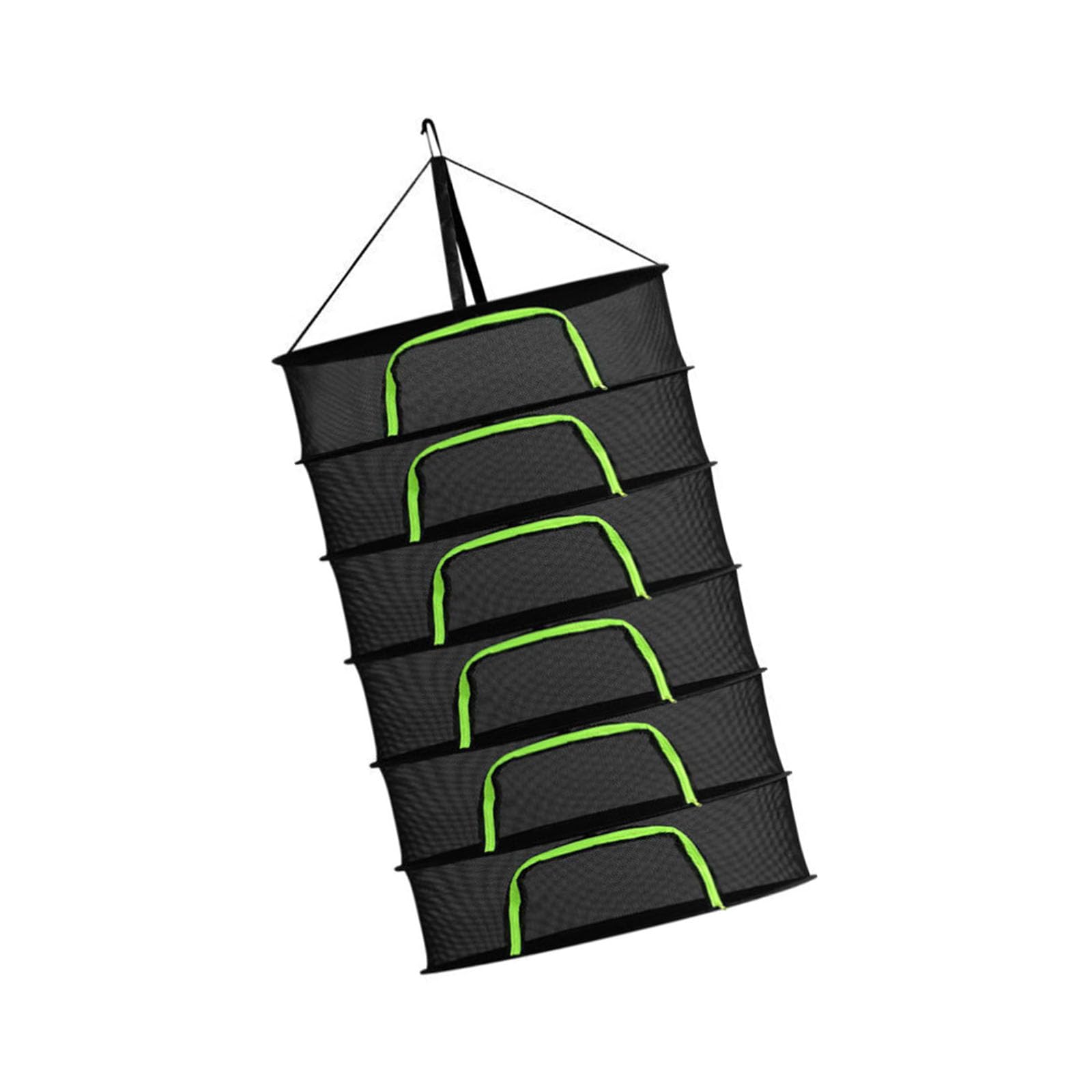 Kaeltsyn Large Capacity Fabric Drying Rack with 6 Compartments Ideal Kitchen Outdoor Use Large Capacity Dryer