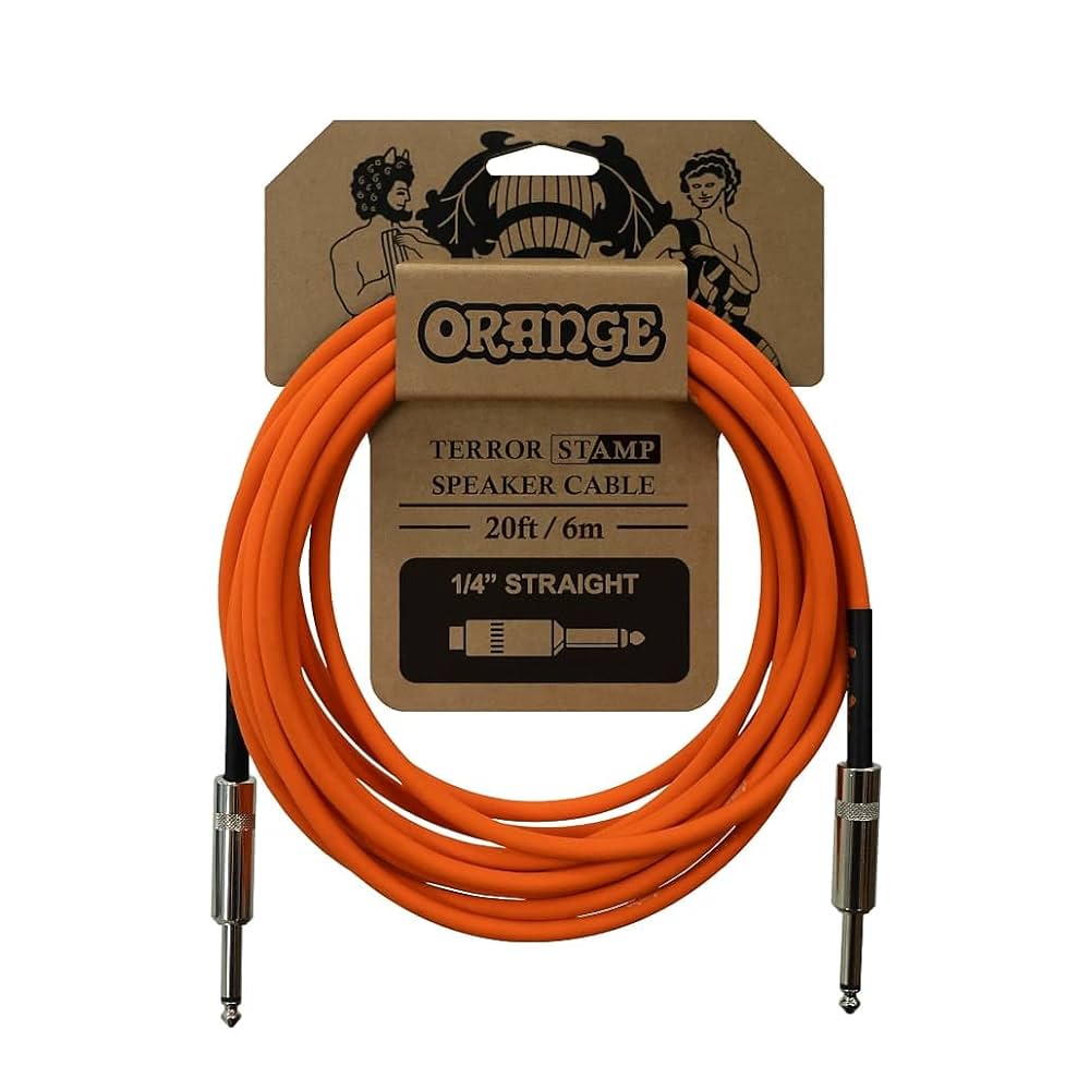 Amazon.com: Orange Terror Stamp 20-Foot Speaker Cable Jack