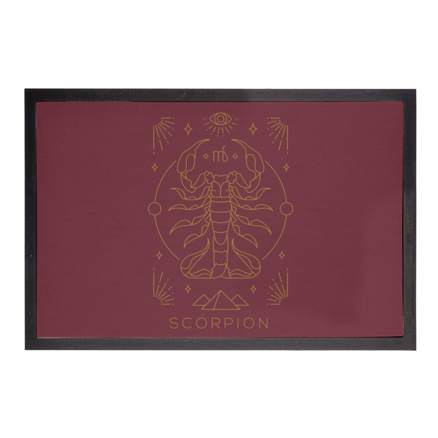 Paillasson Scorpion Astrologie Tapis d'Entrée Bohème Zodiaque 60x40cm