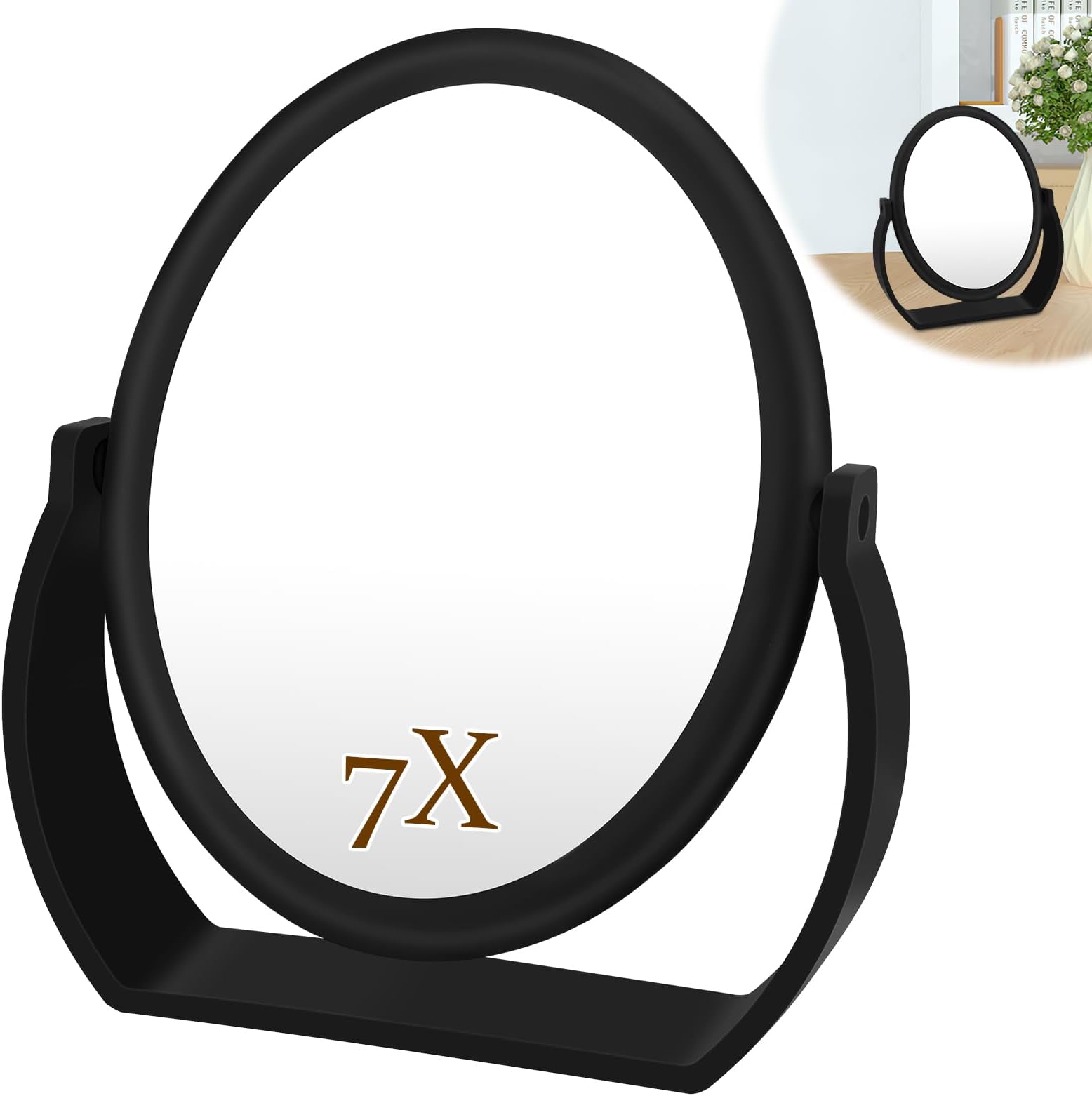 Spirella Schminkspiegel Sydney - Standspiegel Mit 2-fach Vergrößerung 17cm