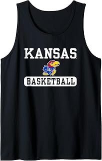 Kansas Jayhawks Basketball Unisex-Adults Sleeveless Tank Top, Black, 3XL