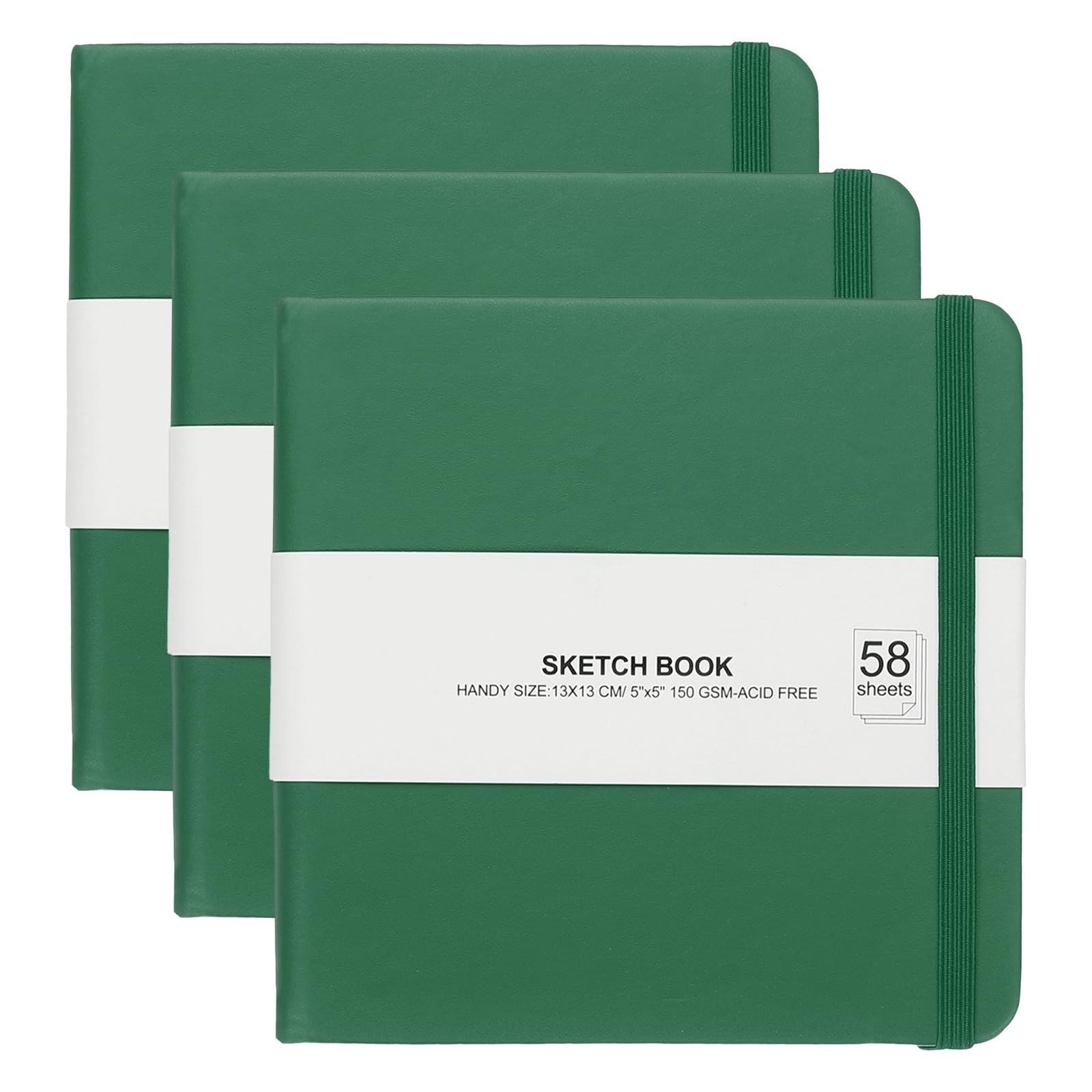 Carnet de croquis 12,7x12,7 cm PATIKIL cahier dessin papier vierge 150 g/m²