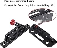 Vista 4 de AUFER Soporte universal de aluminio de liberación rápida para extintor de incendios compatible con Jeep Wrangler Gladiator Ford Bronco UTV Polaris