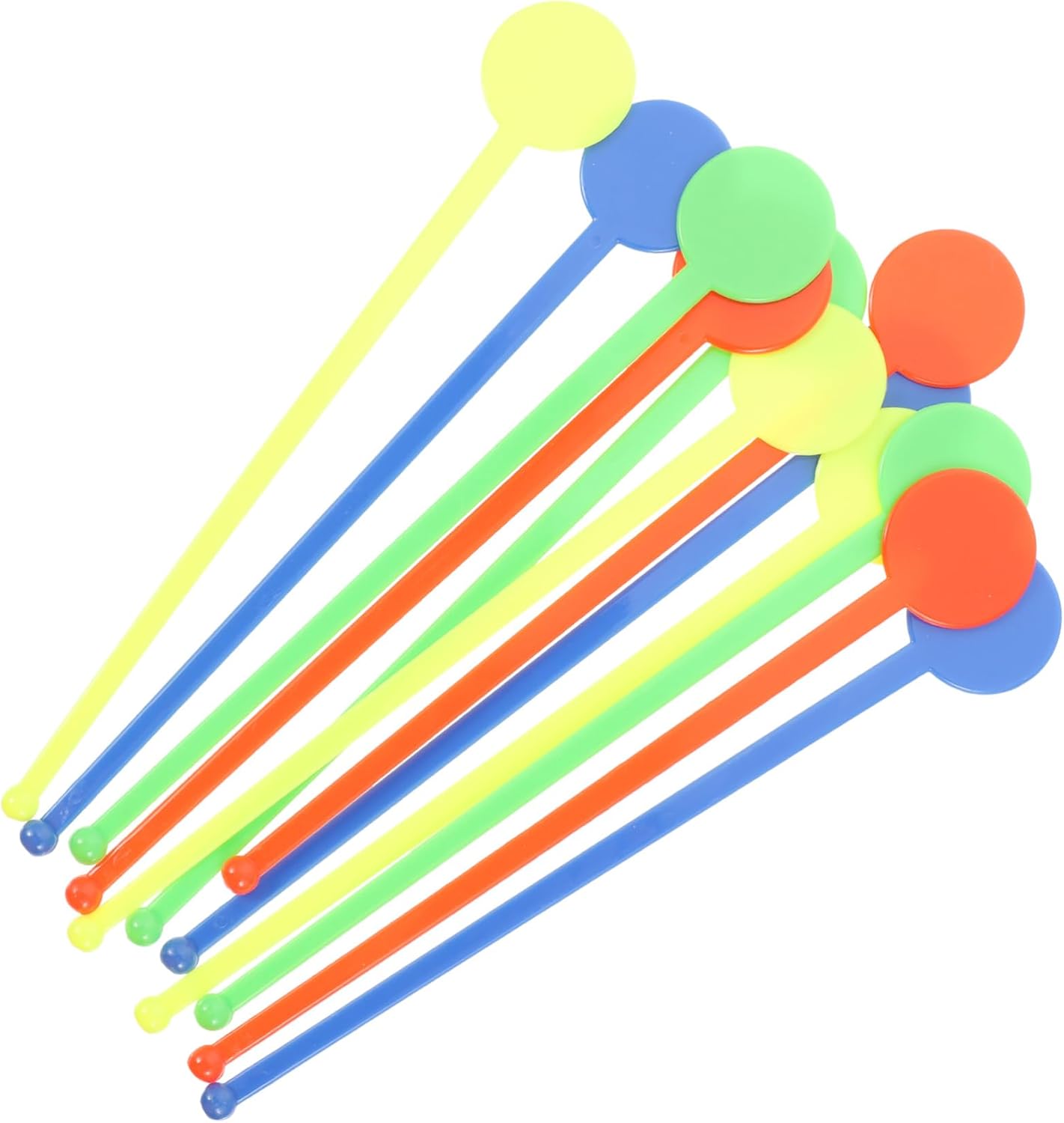 400pcs Acrylic Drink Stirrers Sticks Long Handle Swizzle Sticks for Parties Bar Restaurant Random Color