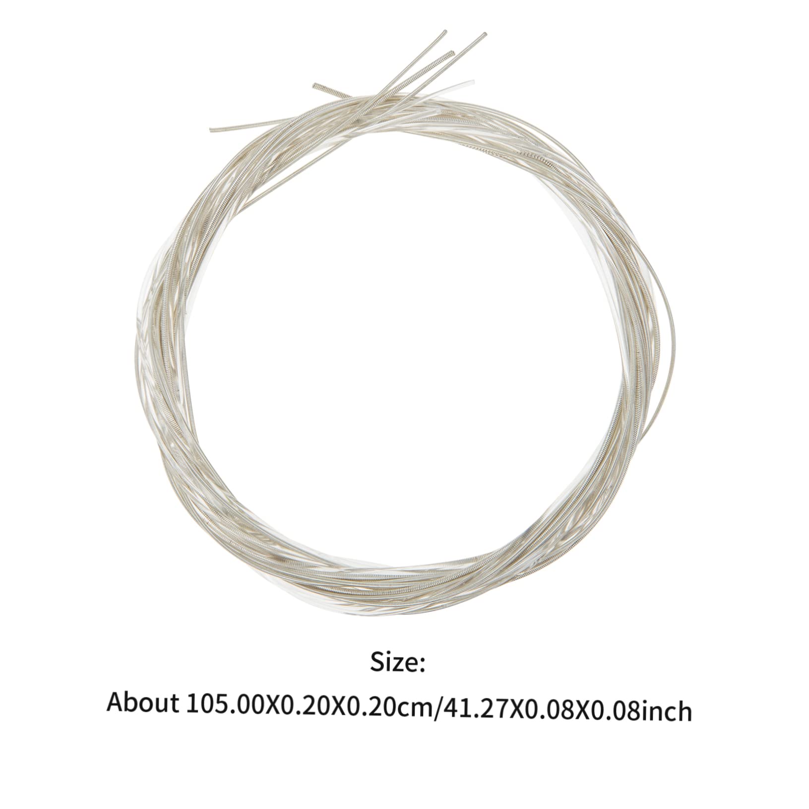 VANZACK 12Pcs Replacement Guitar Strings for Folk Guitar Durable Strings with Sound Easy to Install for Musicians and Performers