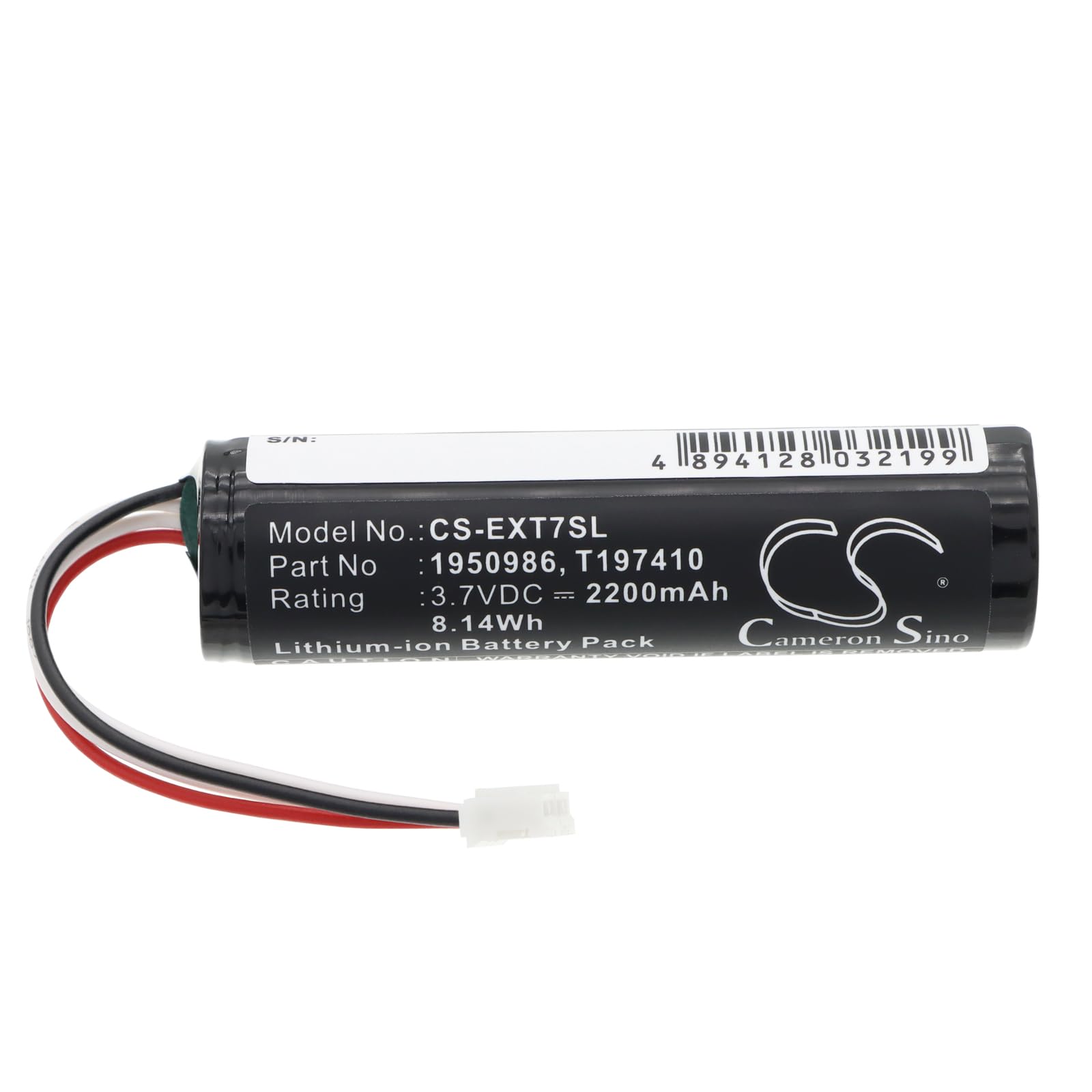 CS-EXT7SL Batterie 2200mAh Compatible avec [Extech] Flir i7, i5 Infrared Camera, pour [Flir] i3, i5, i7, IRC40, pour [Reed] R2050, R2050 Thermal Imaging Camera remplace 1950986, T197410, T198470ACC