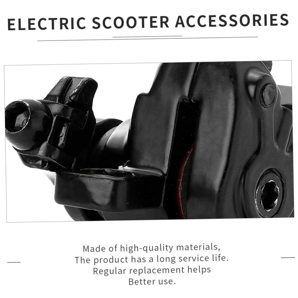Toyvian Set Disco Freno per Scooter Elettrico, Metallo Bianco | Sostituzione per Pezzi Usurati o Rotti, Robusto e Facile da Installare, Accessorio di Ricambio Singolo