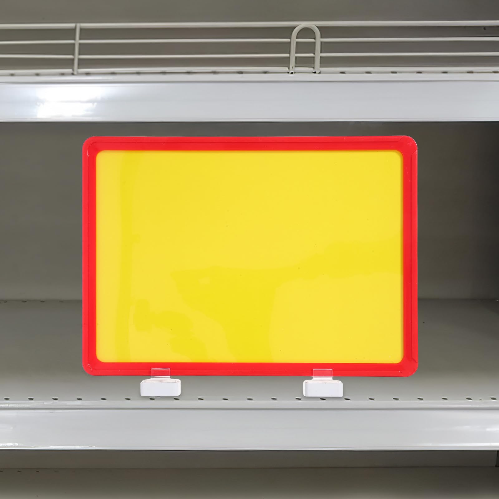Etiquetas Magnéticas para Estanterías A4 Doble Base Roja