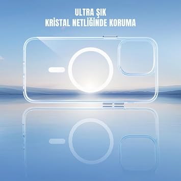 MADNOVA iPhone Case for Apple iPhone 12/12 Pro Transparent Case Compatible with Magsafe with Camera Protection