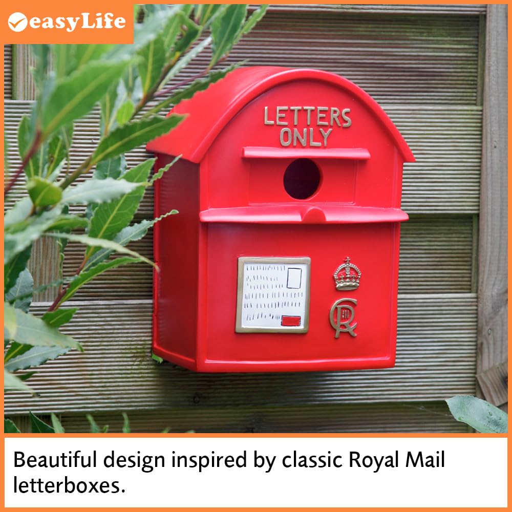 Easylife Post Box Bird House, Garden Nesting Box for Small Birds