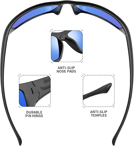 Miniatura 3 de Gafas de sol polarizadas para hombre y mujer, para deportes, béisbol, conducción, pesca, ciclismo, correr, 100% protección UV