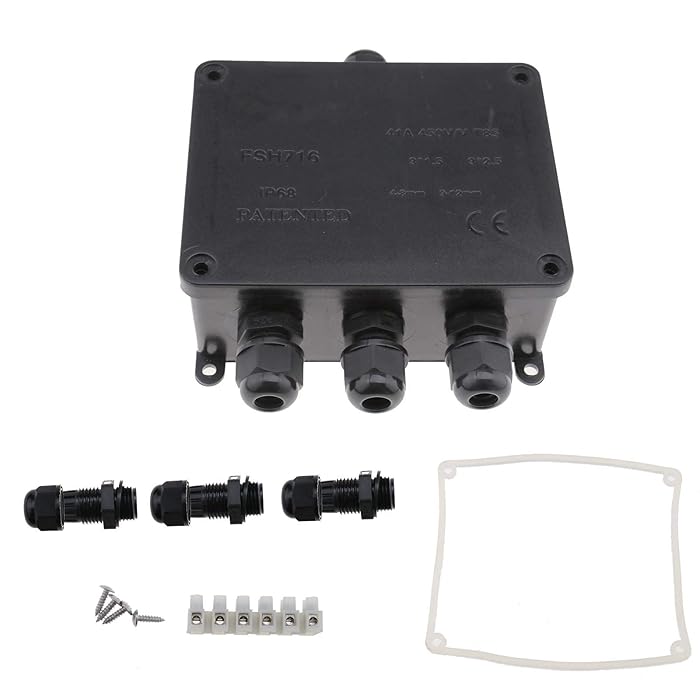Buy IP68 Waterproof Junction Box, 4 Way Outdoor Electrical Cable