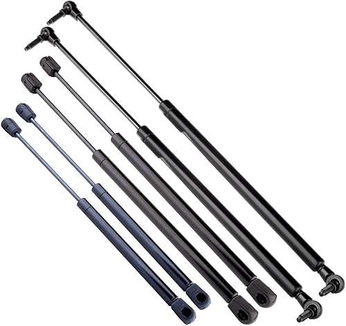 SCITOO 6 soportes para capó, portón elevador y ventana, amortiguadores de gas para Jeep Grand Cherokee 2005-2008