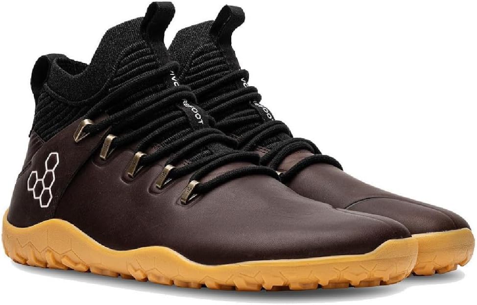 Vivobarefoot Magna Leather FG, Mens Leather and Wool Hiking Trainers with Barefoot Sole