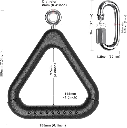 Miniatura 7 de Dolibest Monkey Bars Trapecio Bar Kids Monkey Bars Playground Trapecio Bar Anillos Swing Sets para patio trasero con barras de mono Curso Ninja para