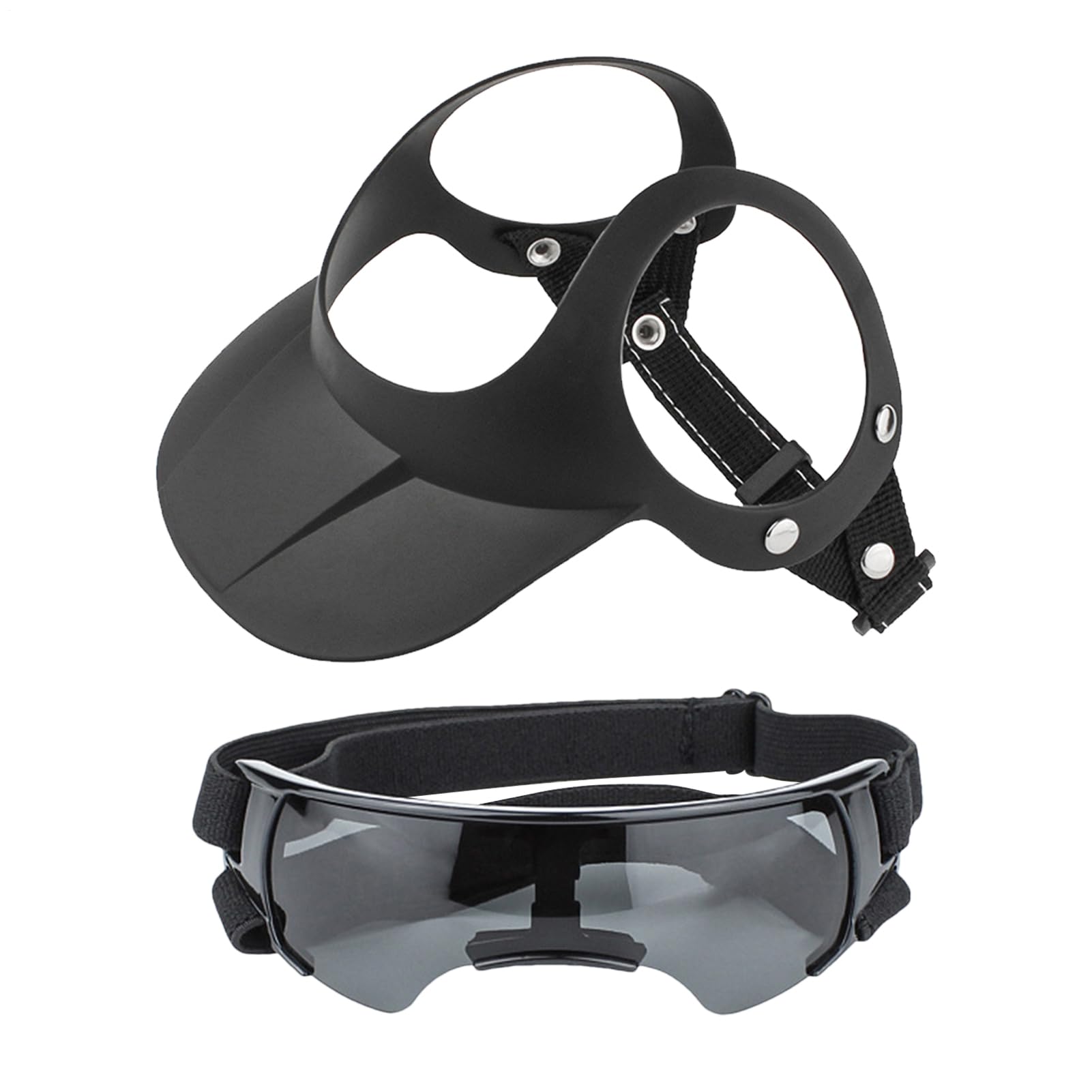 Lunettes de soleil pour chien avec bonnet réglable et trous d'oreille pour petit chiot en été