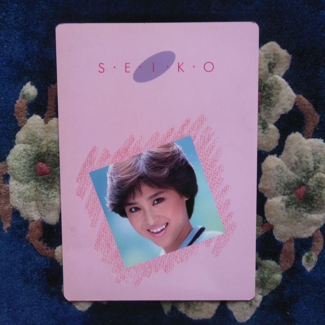 松田聖子　下敷き 極美品・当時物】1981年 明星付録 松田聖子 下敷きカレンダー パリ撮影