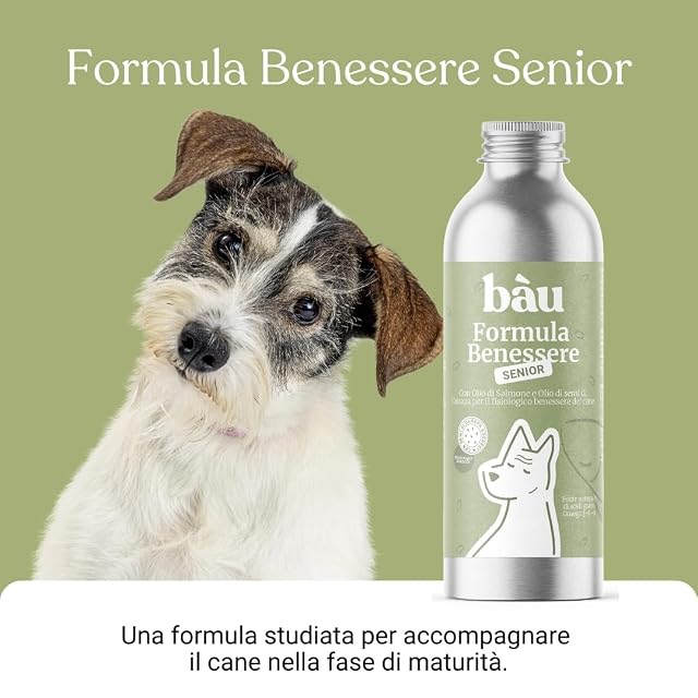 Foto 5 de 8 de Bau Aceite de Salmón para Perros Senior con Aceite de Semillas de Cáñamo - Omega 3 Naturales