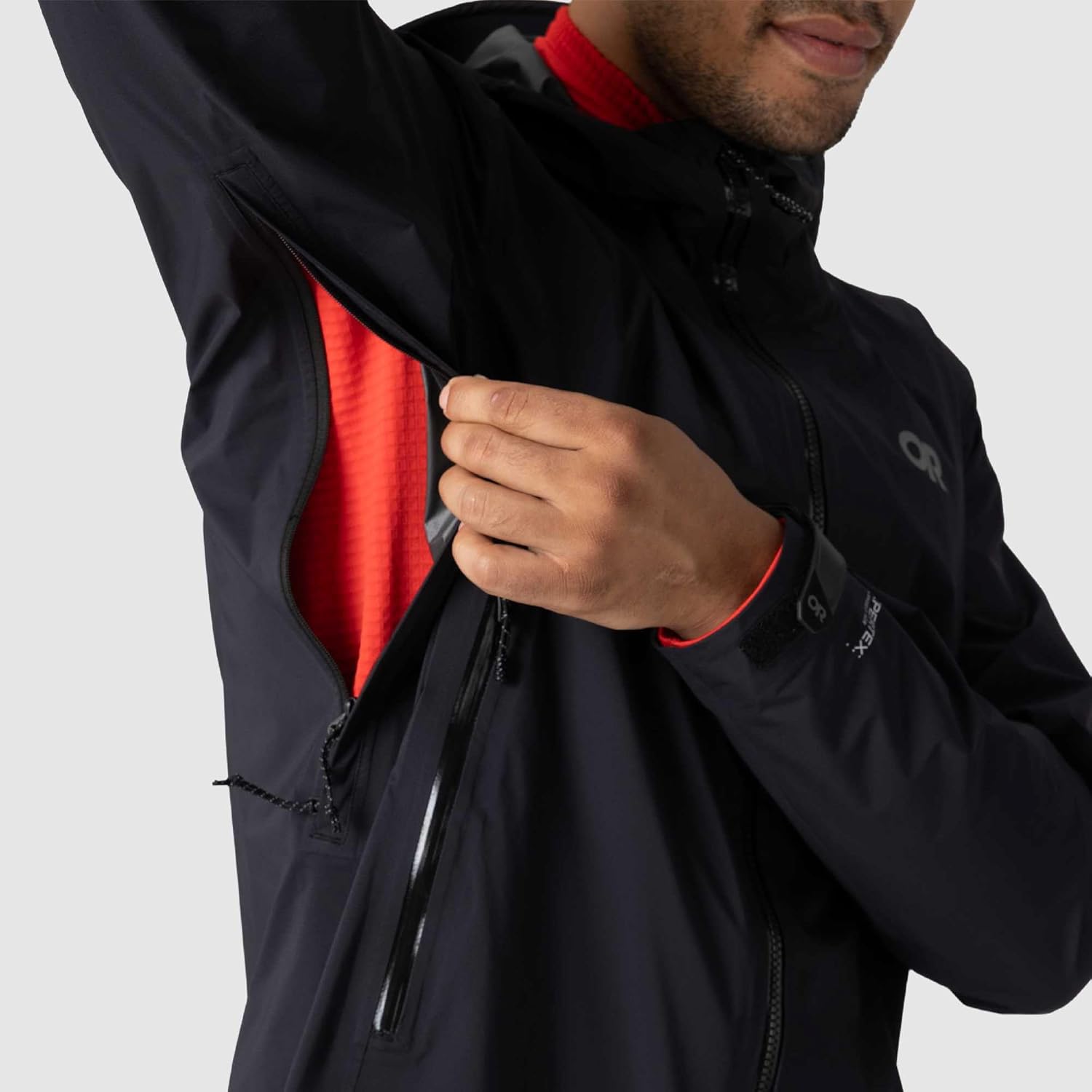 Outdoor Research Men's SkyChaser Jacket | Lightweight Waterproof Mountaineering Shell, Pit Zips, Helmet Compatible Hood