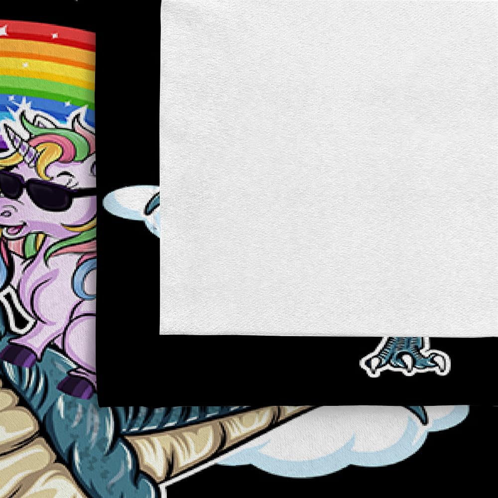 HABEAT 3D Licorne Rideau en Microfibre Opaques Occultants et Thermiques Ciel étoilé Dinosaures Rideaux Salon Chambre à Coucher Décoration D'intérieur a Lot de 2 Vec œIllets 234x183cm（Style 37-2）
