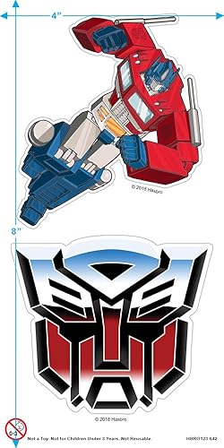 Miniatura 4 de Camiseta y pegatinas Transformers Optimus Prime, Optimus Prime, Azul marino