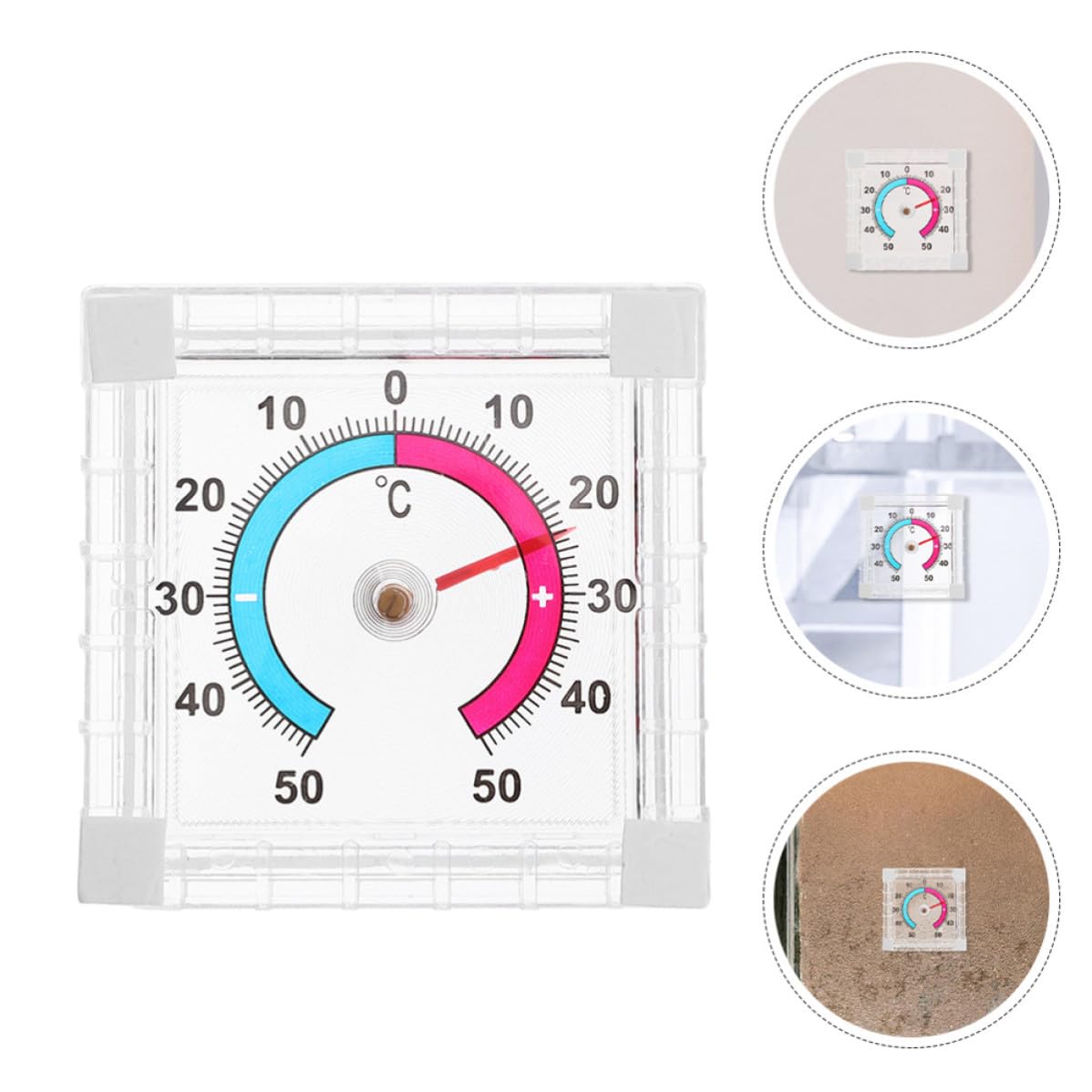 Outdoor Window Thermometer Plastic Easy Read Accurate Readings