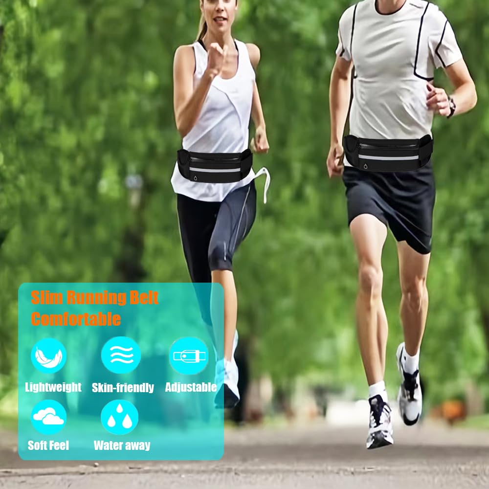 Cinturón para correr, para hombres y mujeres, elástico para todos los tamaños de teléfonos, bolsa de cintura deportiva, riñonera de soporte, bolsa móvil impermeable para correr, compatible con iPhone 7