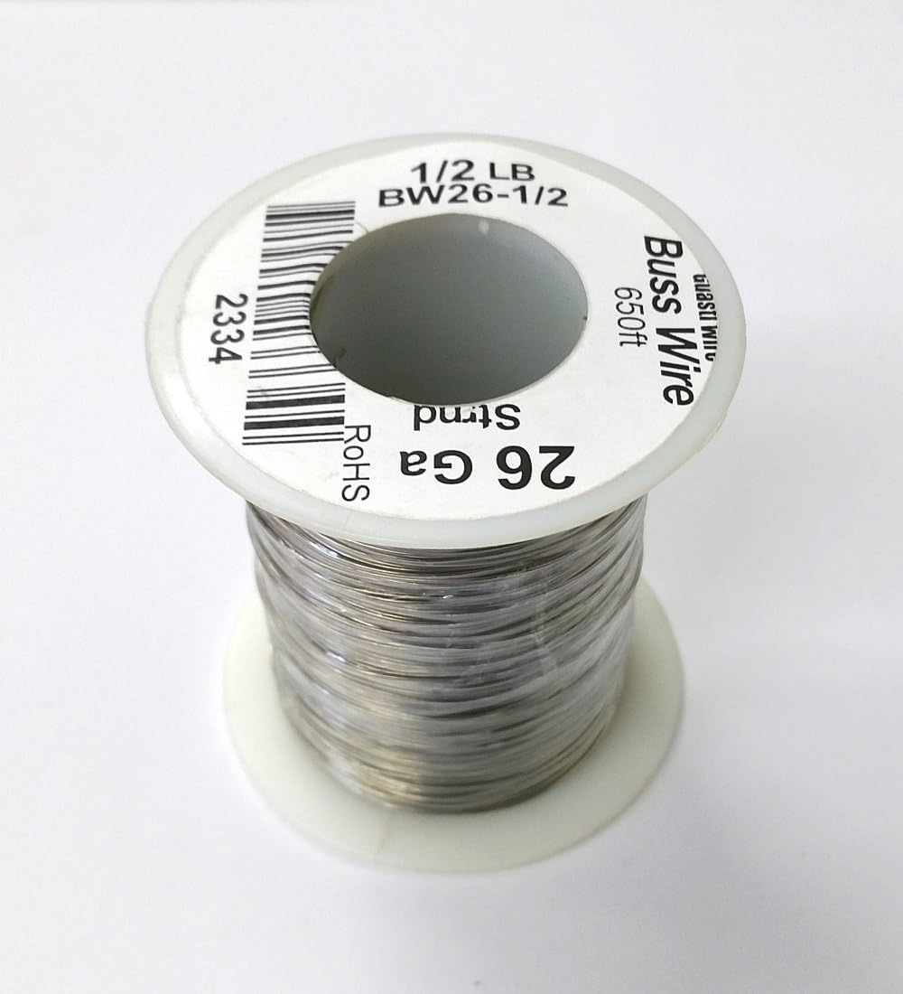 26AWG Bare Tinned Copper Bus Wire - 1/2 Pound Roll