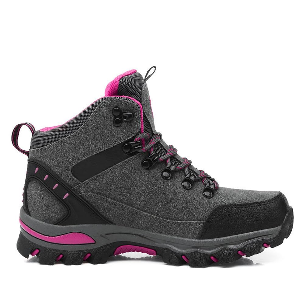 Pareja Botas de montañismo con Cordones Antideslizante al Aire Libre de los Hombres Deportes Cross-Country Zapatos de montaña de Las Mujeres Zapatos de Senderismo Transpirable