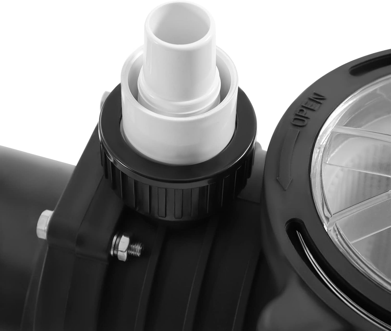 Swimming Pool Pump, 1.5 HP Single Speed Pumps 1100 W 108 GPM Dual Voltage Pool Pump with Strainer Basket for Inground and Above Ground Pools