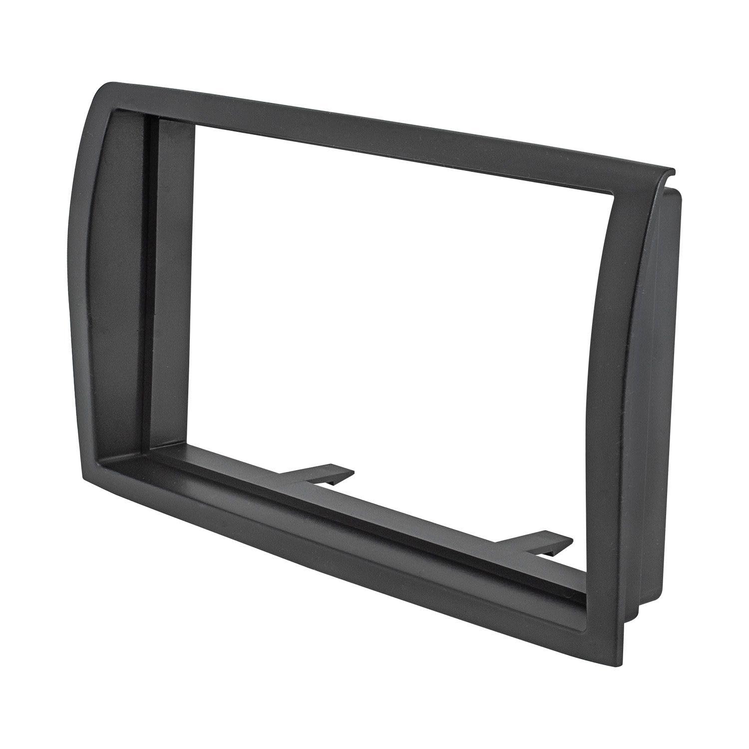 tomzz Audio 2414-048 Cornice Radio Doppio DIN Compatibile con Fiat Ducato Peugeot Boxer Citroen Relè Ponticello Fzg. con predisposizione radio Nero