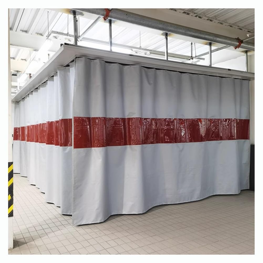 Soldadura ignífuga con divisor industrial de ventana, 1,7 x 2,5 m, resistente a altas temperaturas, escudo seguro para soldadura Worhops
