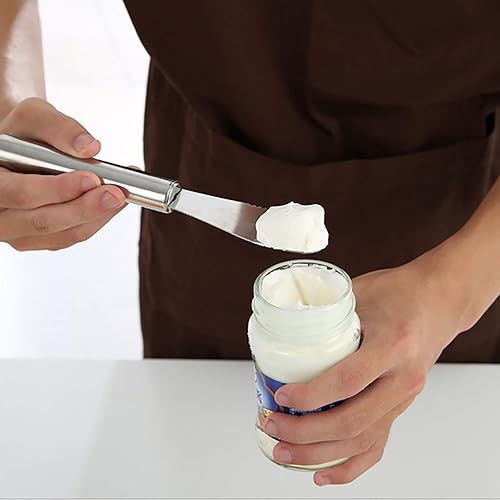 Miniatura 2 de VANRA Juego de 4 cuchillos anchos para esparcir mantequilla, cuchillos de queso de acero inoxidable, borde dentado, sándwich, condimento, mermelada,