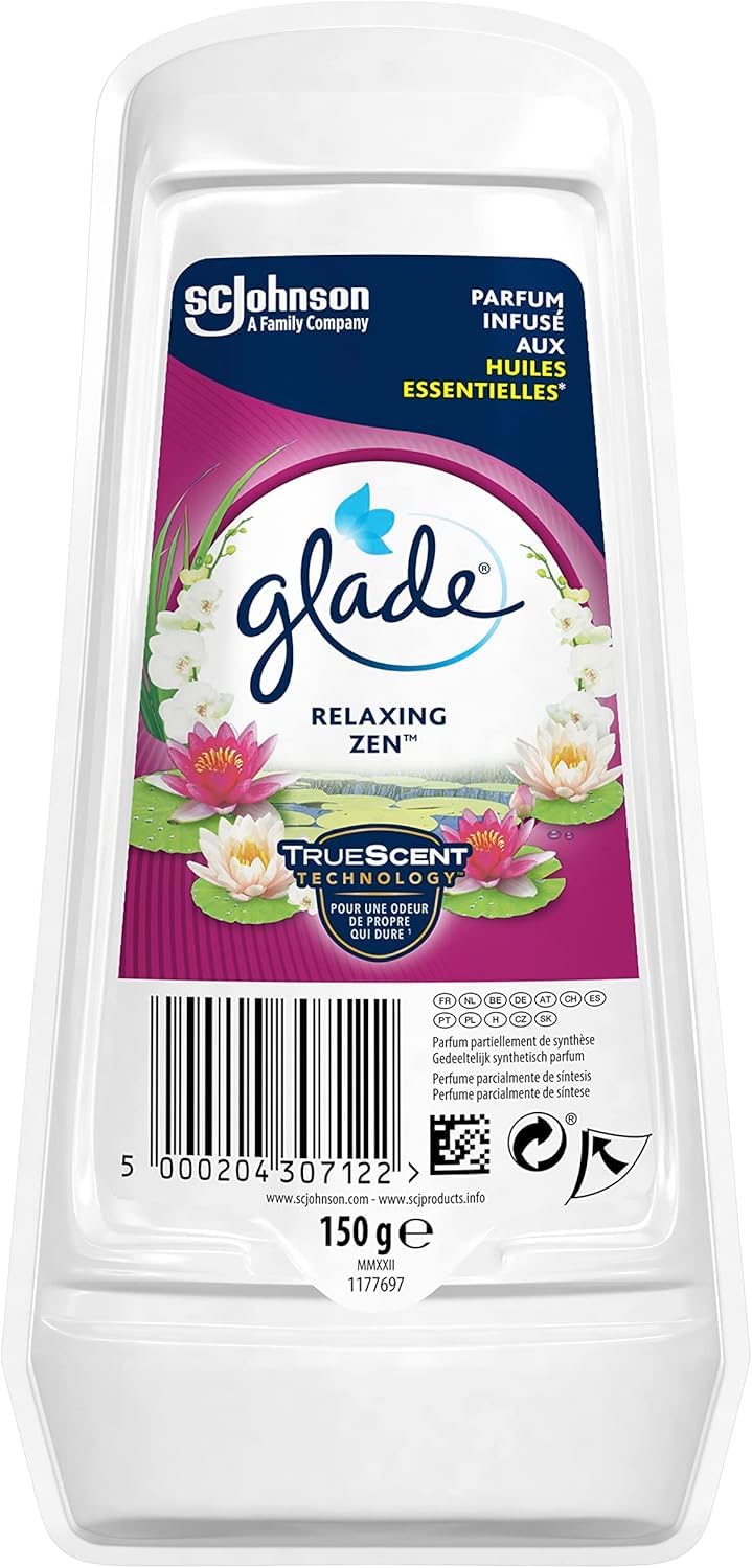 8 x Glade Solid Gel Air Freshener Relaxing Zen 150g