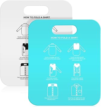 Cabilock Clothes Folding Board Set 2pcs Shirt Folder Boards T-Shirt Folder Folding for Clothing