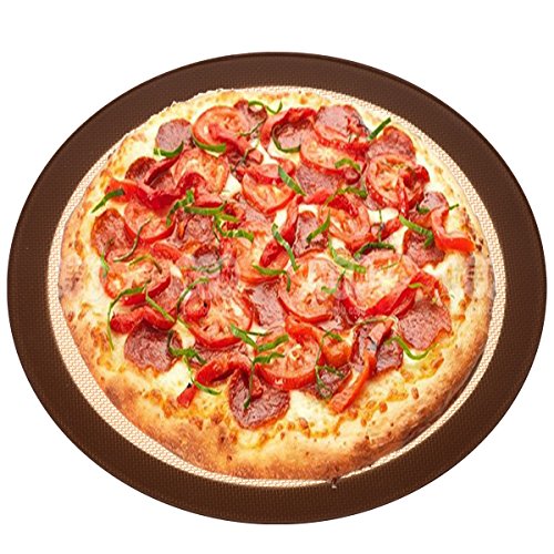 Bluedrop Round Silicone Baking Mats And Perforated Baking Sheet Sets For Toaster Oven Liners Pizza Tarlets Bread Cooking Sheets Air Fryer Non Stick Baking Mats Pack Of 2 #TOP2