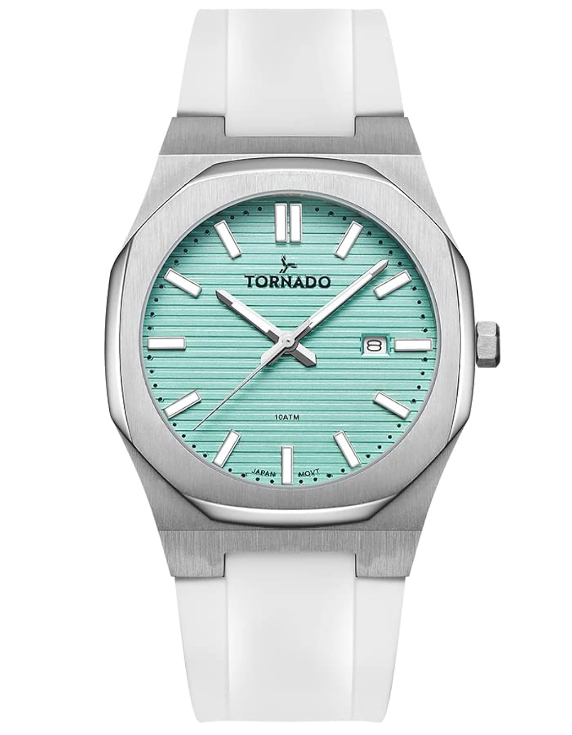 Tornado Spectra Men Japan Quartz Movement Watch, Analog Display and Silicone Strap - T22002-Sswl, 40 White, White, 40 (B0D5MHDBB1) Amazon Price History, Amazon Price Tracker