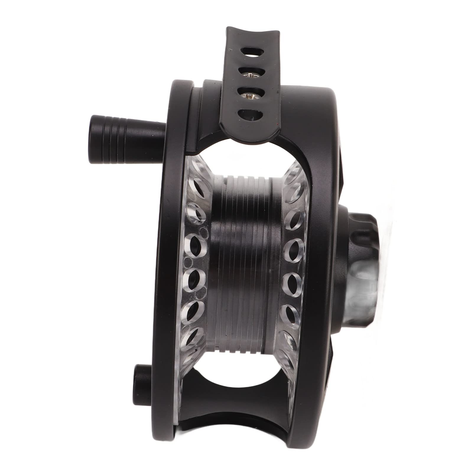 Carrete de Pesca con Mosca ZenithAur 5/6 Negro con recuperación Reversible de Mano Izquierda/Derecha para Pesca en Agua Salada, un diseño de aleación de Aluminio de Eje Grande