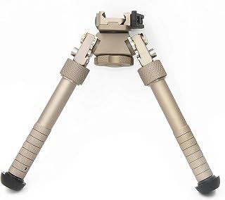 Tactical V8 Bipod Can Be Tilted 360 Degrees, Bipod 6.5-9 inches Picatinny Slide Mounting Rotation Adapter - Will Outdoor