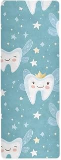 Tooth Fairy Pattern Yoga Mat Non Slip Thick Kids Eco Friendly Rubber Workout Foldable Yoga Mat Women Exercise