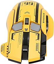 XUXHOU Jeux Ergonomiques Silencieux Souris 2,4 G avec 11 RVB de Lumière pour, Bouchon et Reproduction (YELLOW)