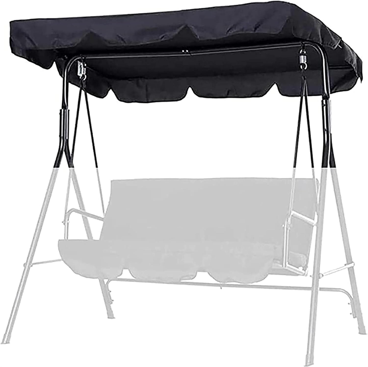 Outdoor Patio Swing Canopy Replacement Porch Top Cover Universal for Garden Patio Porch Yard Seat Furniture(top Cover only)