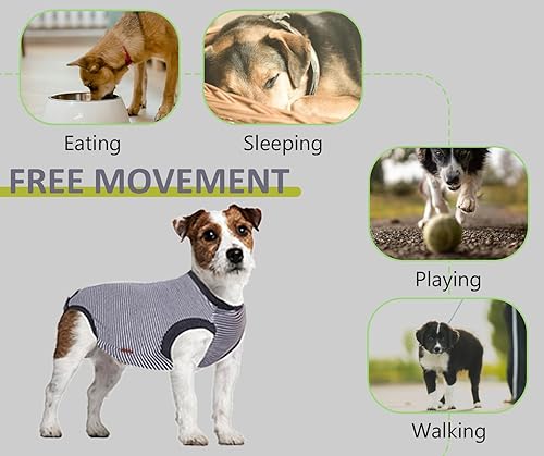 Vista 74 de Traje de recuperación de cirugía para perro, traje de recuperación quirúrgica para perro, macho y hembra, camisa esterilizada para poscirugía, cono
